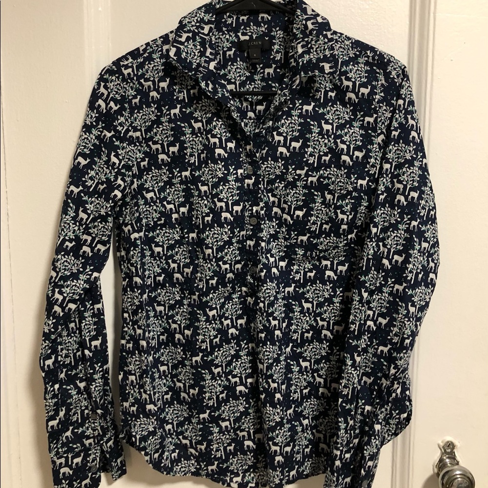 J. Crew Patterned Button Down